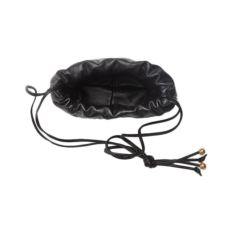 Bottega Veneta Mini Drawstring Nappa Leather Shoulder Bag Women bags Black 651905vcp418648