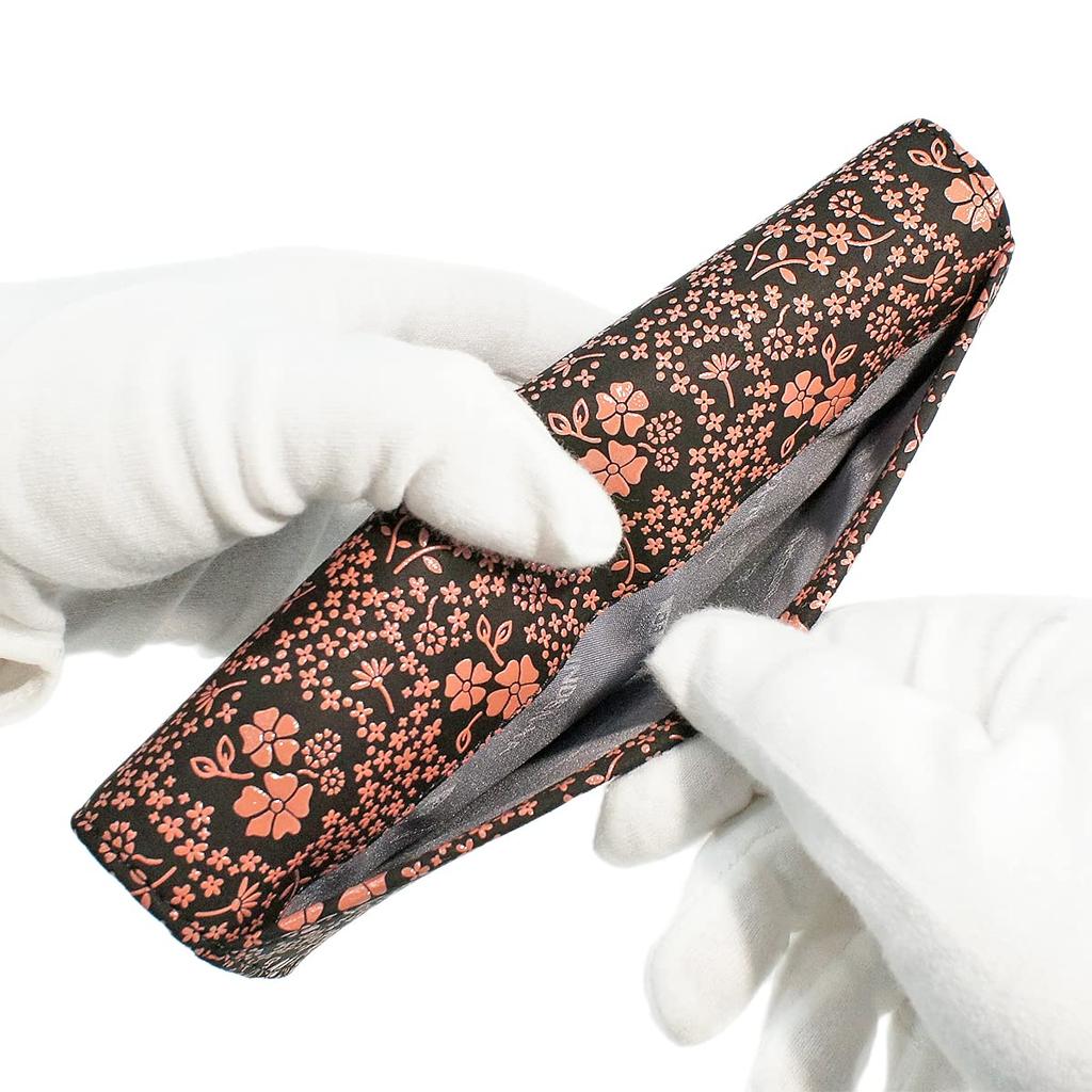 Inden Long Bunch Coin Purse Black x Pink American Blue Pattern [Indenya] Кошелек, Кошелек, Q, В комплекте, Оленья кожа, Лак, 2308-51-166