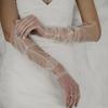 TOPQUEEN элегантные перчатки невесты свадебные перчатки локоть DIY палец свадебные аксессуары женские жемчужные свадебные перчатки девичник VM11