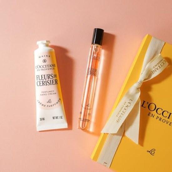 LOCCITANE Sakura Цветок вишни Туалетная вода 10 мл Крем для рук 30 мл Подарочный набор