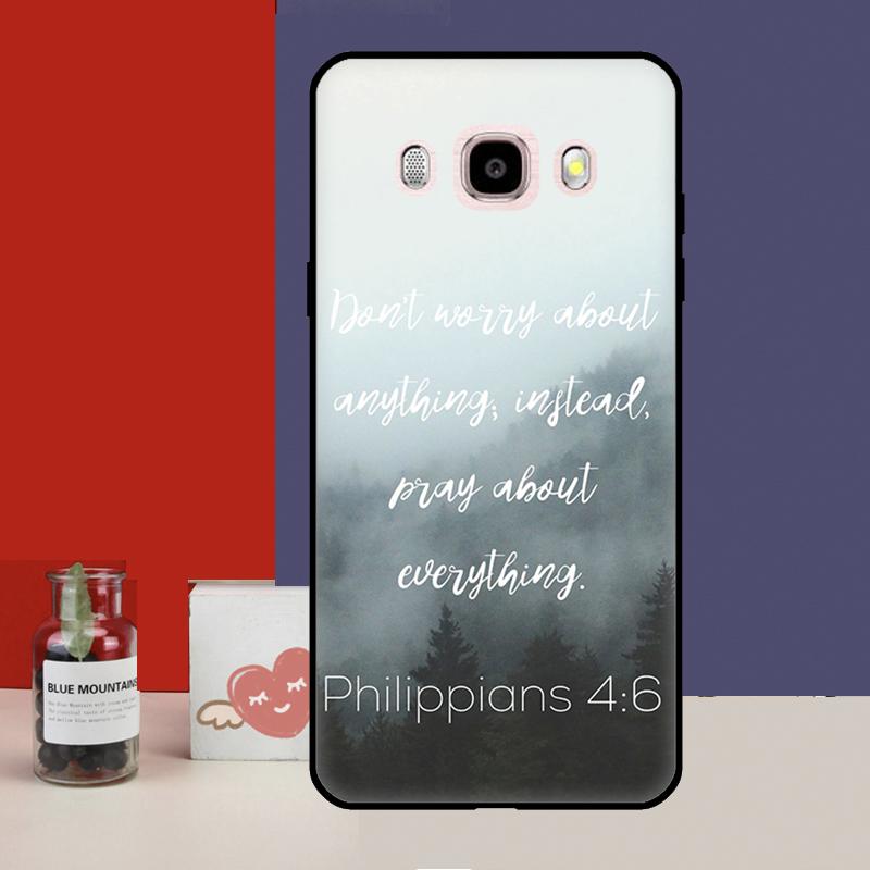 Чехол с библейским стихом Филиппийцам Иисус Христос для Samsung Galaxy J4 J6 Plus 2018 J8 A6 A7 A8 A9 J1 A3 A5 2016 J3 J5 J7 2017