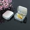 With Lid Rectangular Candy Box Sealed Mini Pill Case Portable Flip-top Iron Box  Storage Box
