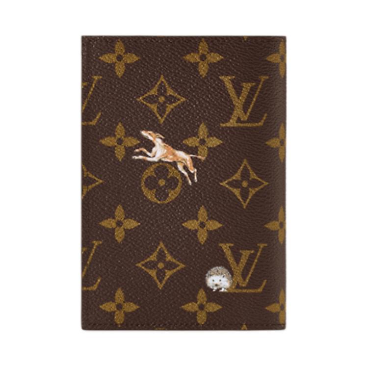 Louis Vuitton Ss26 Animal Combination Print Monogram Forest Coated Canvas Passport Holder Men Passport Holder Brown M27023