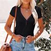 Spring and Summer Women's T-shirt Sexy V-neck Tops T-shirt Short-sleeved Women