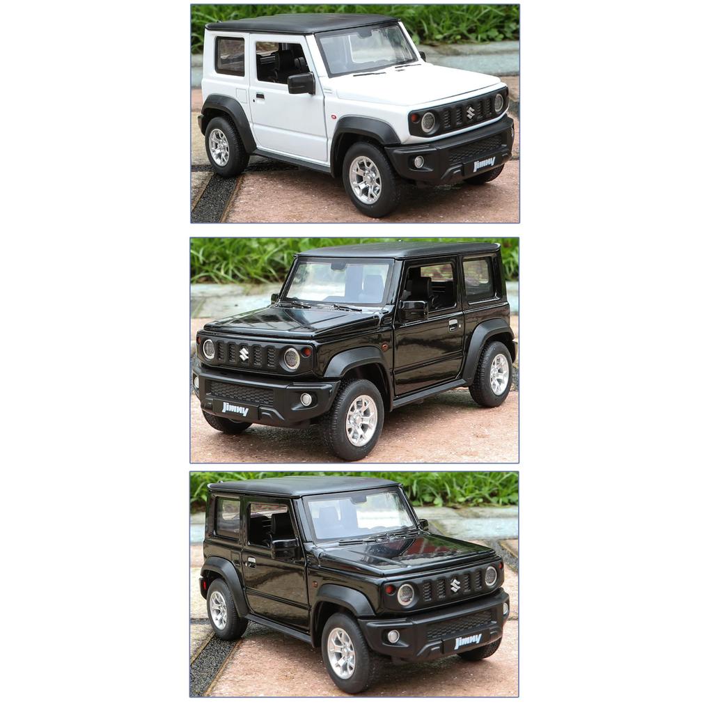 1/24 SUZUKI Jimny внедорожник литой металлический сплав модель автомобиля литые металлические внедорожники модель автомобиля симуляция звук свет коллекция детская игрушка подарок