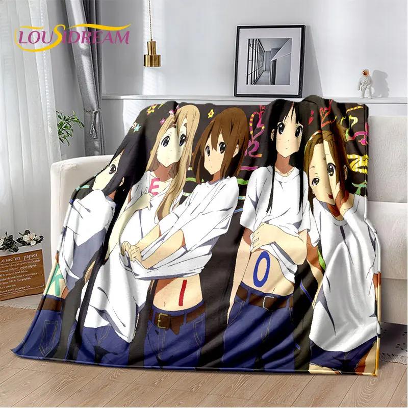 K-ON Cartoon Cute Lolita Kawaii Girls Мягкое плюшевое одеяло, фланелевое одеяло, плед для гостиной, спальни, кровати, дивана, пикника