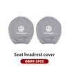 RUN1 For Volkswagen VW Car Seat Headrest Pillow Anti-Dirty Protective Cover Dustproof Scirocco Passat Polo B5 B6 B7 CC Tiguan Sharan