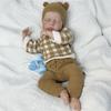 BZDOLL 50CM 20 Inch Asleep Reborn Baby Doll Toys Vinyl Limbs Cloth Body 3D-Paint Skin with Visible Veins Baby Doll For Girl Birthday Gift Play House