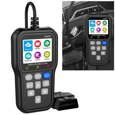 Тестер аккумулятора OBD2 сканер YM319 многоязычная система проверки двигателя диагностический инструмент для автомобиля считыватель кодов считывание информации об автомобиле