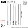 Magnetic Torx Screwdriver Bit 150mm T6-T40 1/4" Hex Shank Hollow Plum Blossom Hole Security Bits S2 Steel Electric Hand Tools