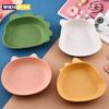 Cartoon Animal Desktop Split Bone Dish Creative Thickened Anti-drop Dinosaur Bear Cat Shaped Fruit Plate Plastic Tableware Snack