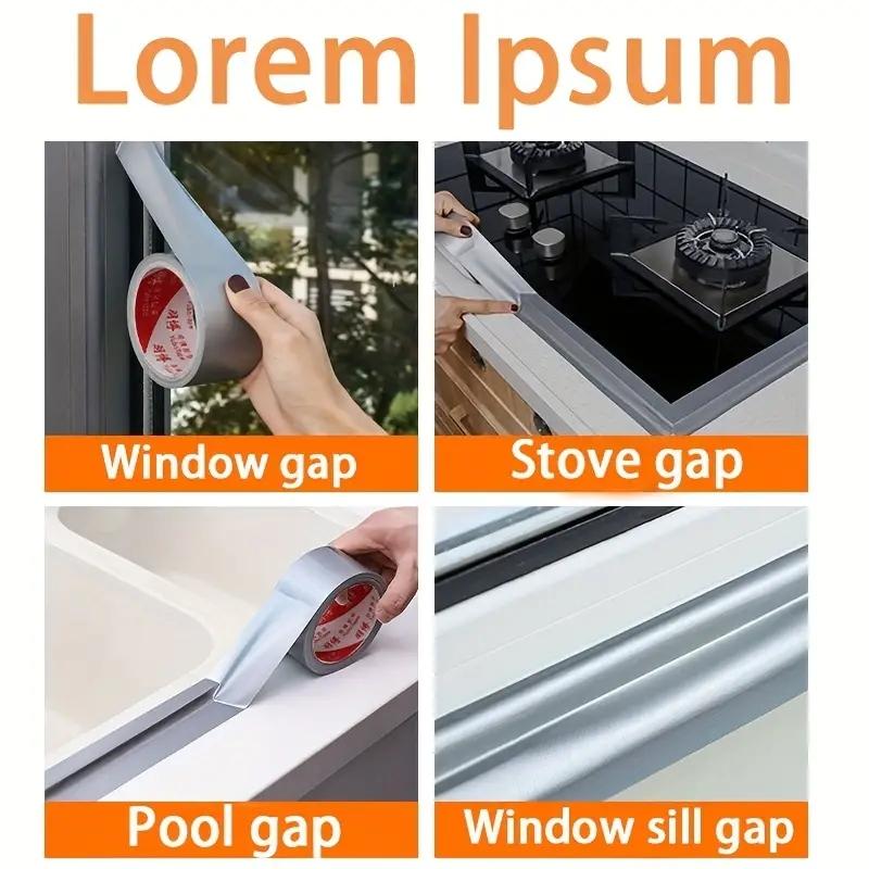 Windproof Window Sealing Tape Self Adhesive Seam Sealing Strip Strong Dustproof Waterproof Duct Tape Door Weather Stripping