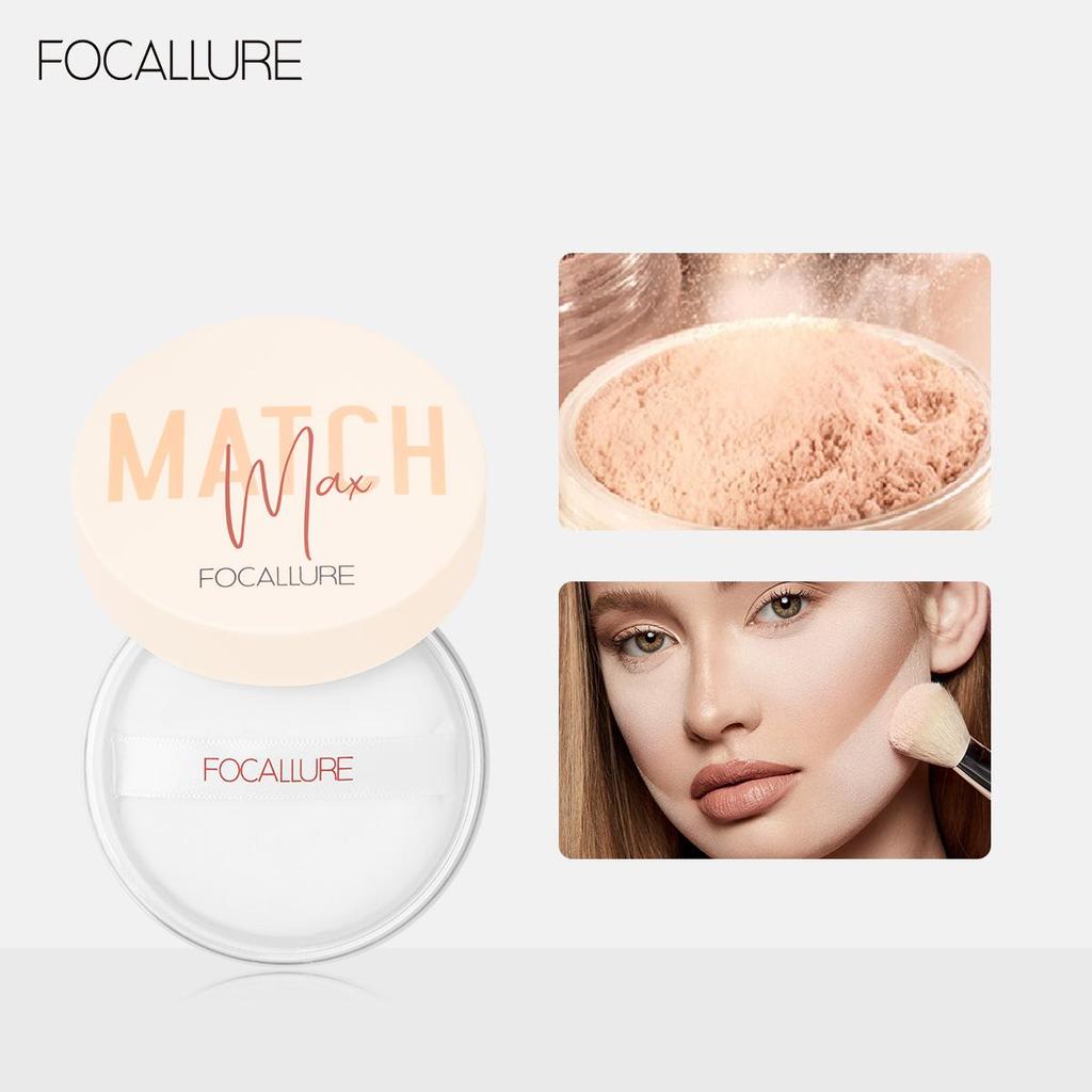 Focallure 4 цвета, минеральная рассыпчатая пудра для лица, водостойкая матовая пудра для макияжа, финишная пудра для контроля жирности, женская косметика