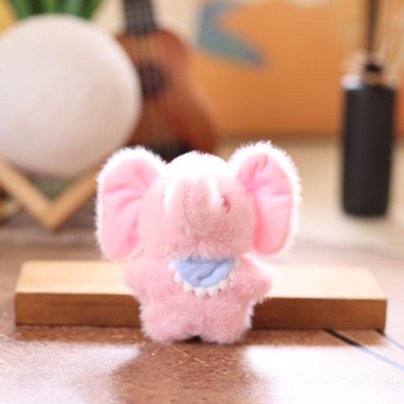 Soft Cute Plush Scarf Elephant Keychain Stuffed Animal Gift For Teens Kids Girls