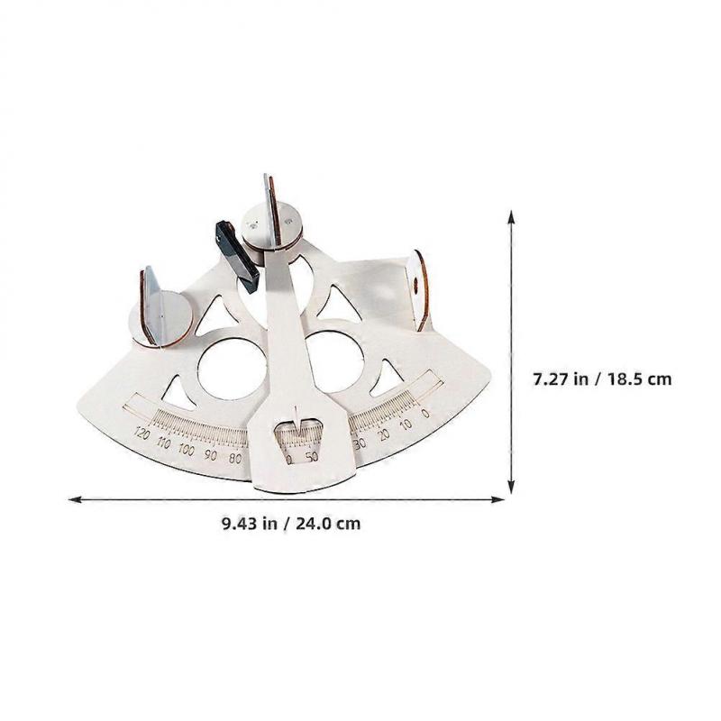Sixpence Model Nautical Wooden Sextant Assembly Toy for Kids Playing 3Sets