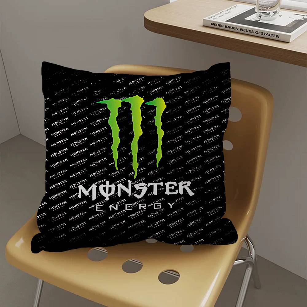 M-MonsterS ЛОГОТИП Энергетическая Подушка Чехол для Подушки Декор Наволочка Печатный Чехол для Подушки на Диван