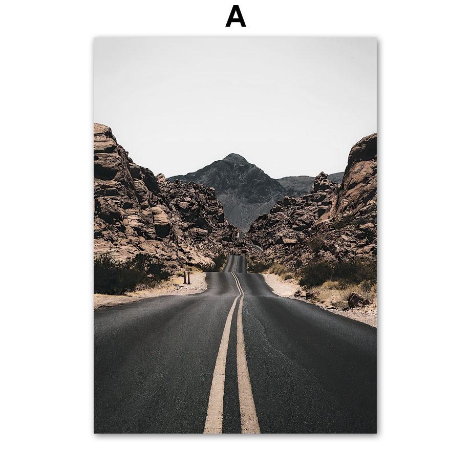 Настенная картина на холсте, High Way, слон, олень, лошадь, хлопковая линия, постеры на скандинавскую тему и принты, настенные панно для гостиной