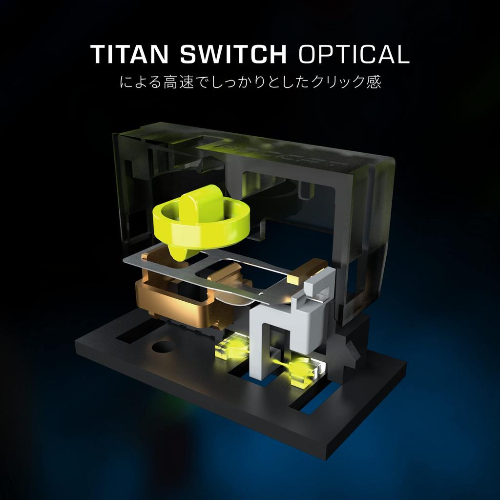 ROCCAT Gaming Mouse Kone XP Wired German Design Authorized Distributor Black/Black Optical/19K/Optical Switch/Multi-Button/104g/4D