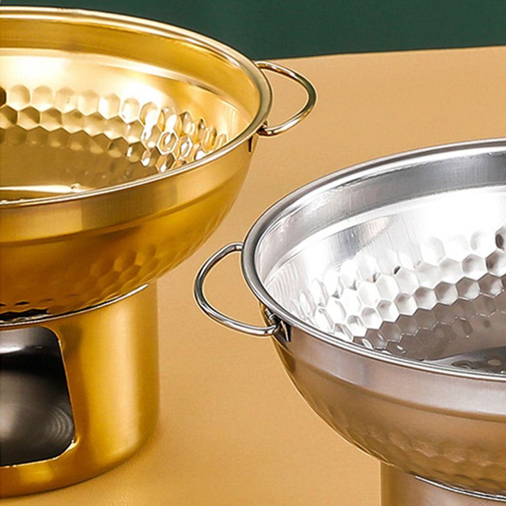 Fast Heating Thai Hot Pot Thickened Double Ears Hot Pot Stainless Steel Hot Pot Hiking Trip