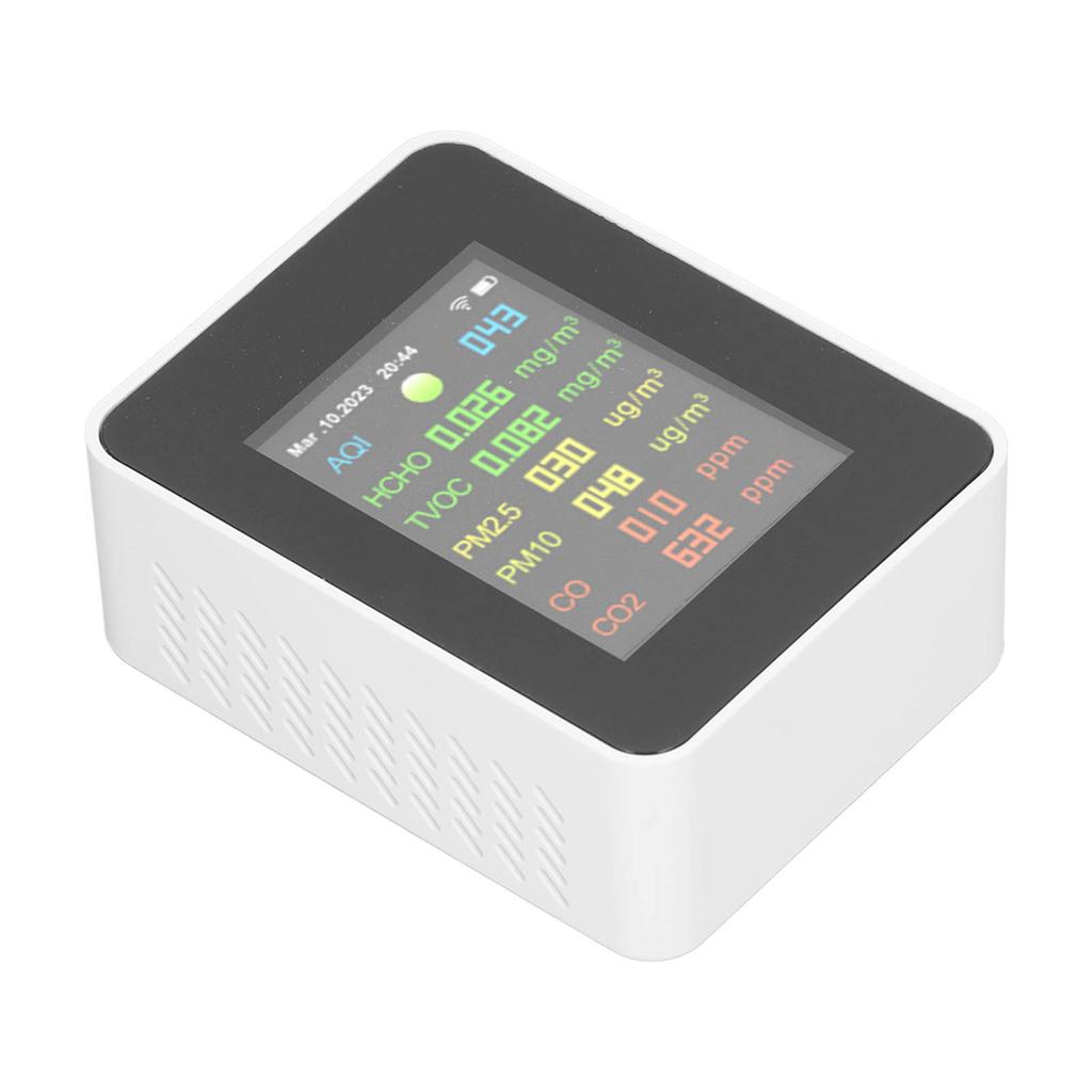 9 In 1 Air Quality Monitor WiFi Air Detector Color LCD Digital Display Multifunctional Indoor Test Meter