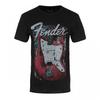Fender Unisex Adult Distressed Guitar Cotton T-Shirt