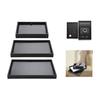 Stackable Black Jewelry Display Tray Elegant Black PU Jewelry Display Tray For Storing Rings And Necklaces Adornment