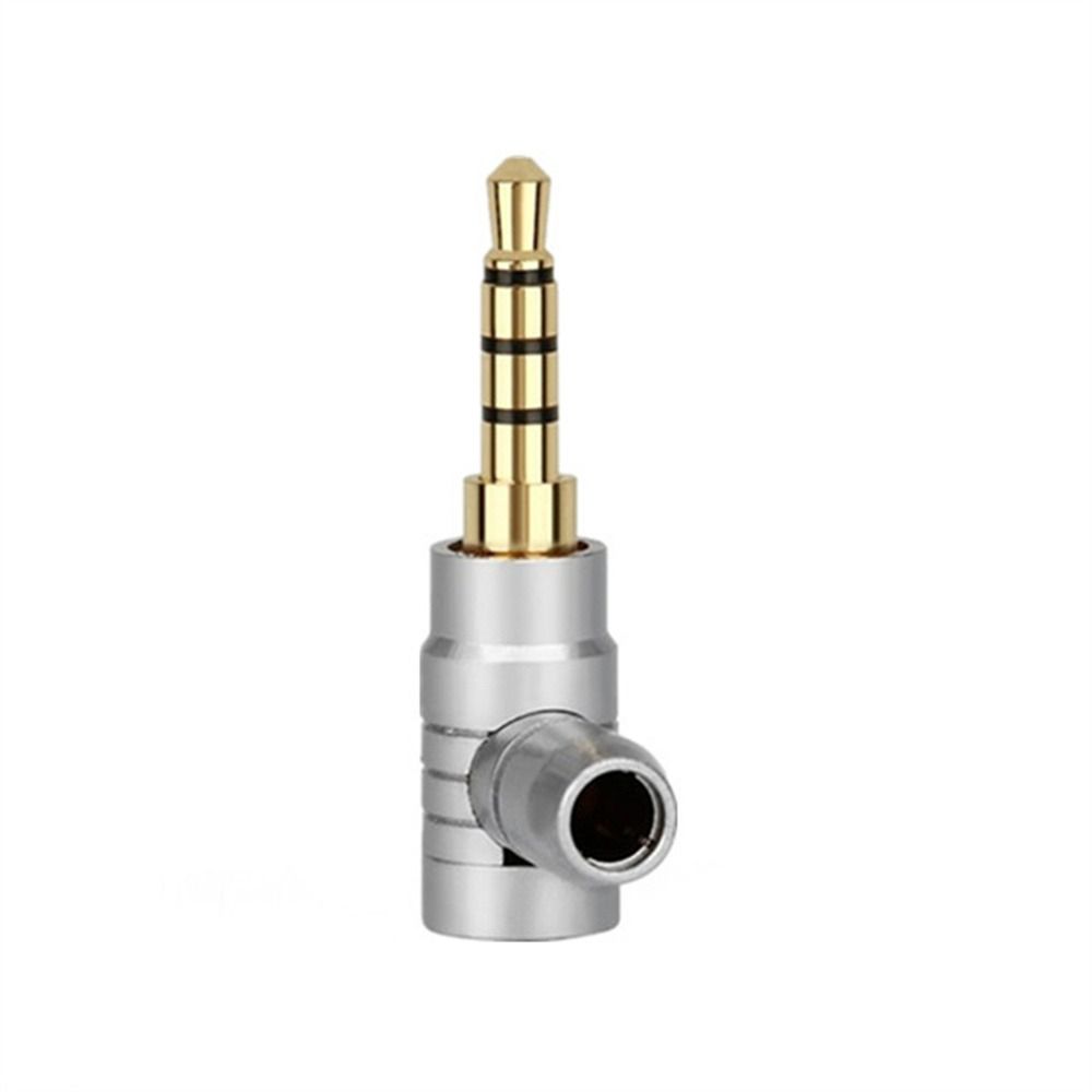 Conector Wire Connector 2 3 4 Poles L Type Audio Connectors 3.5mm Jack Plug 90 Degree Audio Adapter