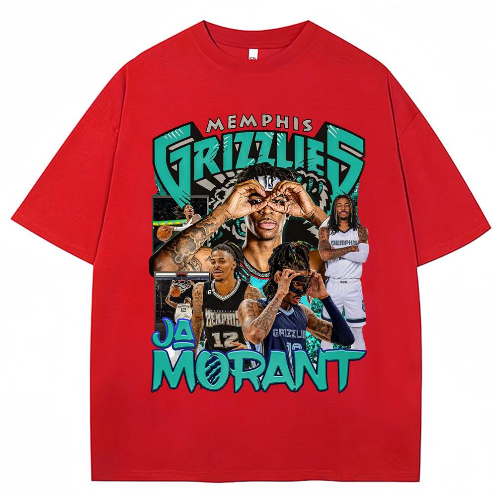 Ja Morant 12 Memphis Graphic T Shirt Basketball Fans Gifts Short Sleeve Vintage Unisex Women Harajuku Fashion Tshirts Streetwear