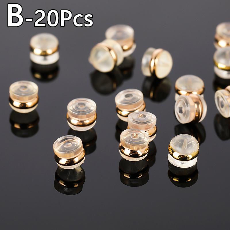 20 шт. набор сережек аксессуары серьги заглушки силиконовые беруши DIY силиконовые анти-потеря противоскользящие украшения