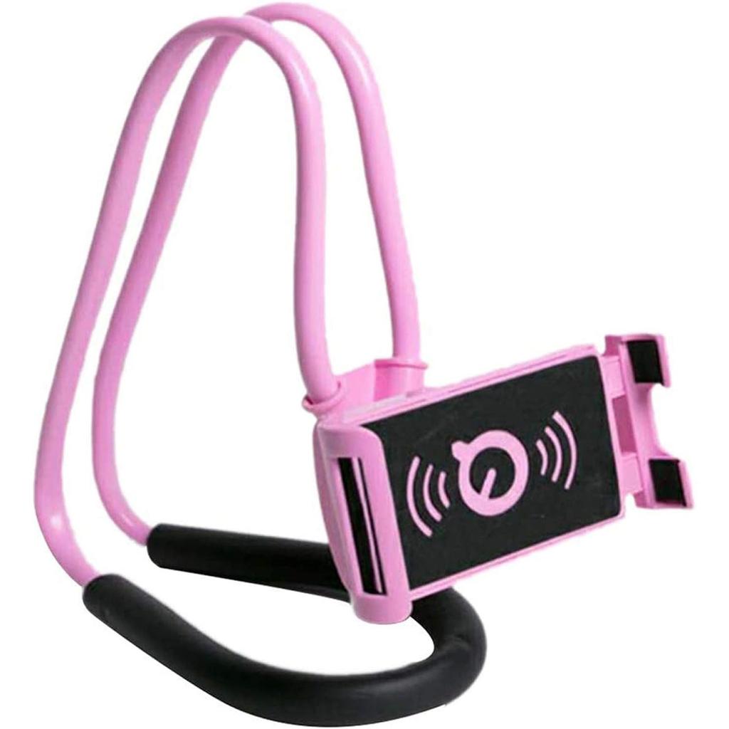 Lazy Cell Phone Mount Hanging on Neck,360 Rotating Neck Holder DIY Flexible Mount Stand Multiple Functions Flexible Lazy Bracket for Phone