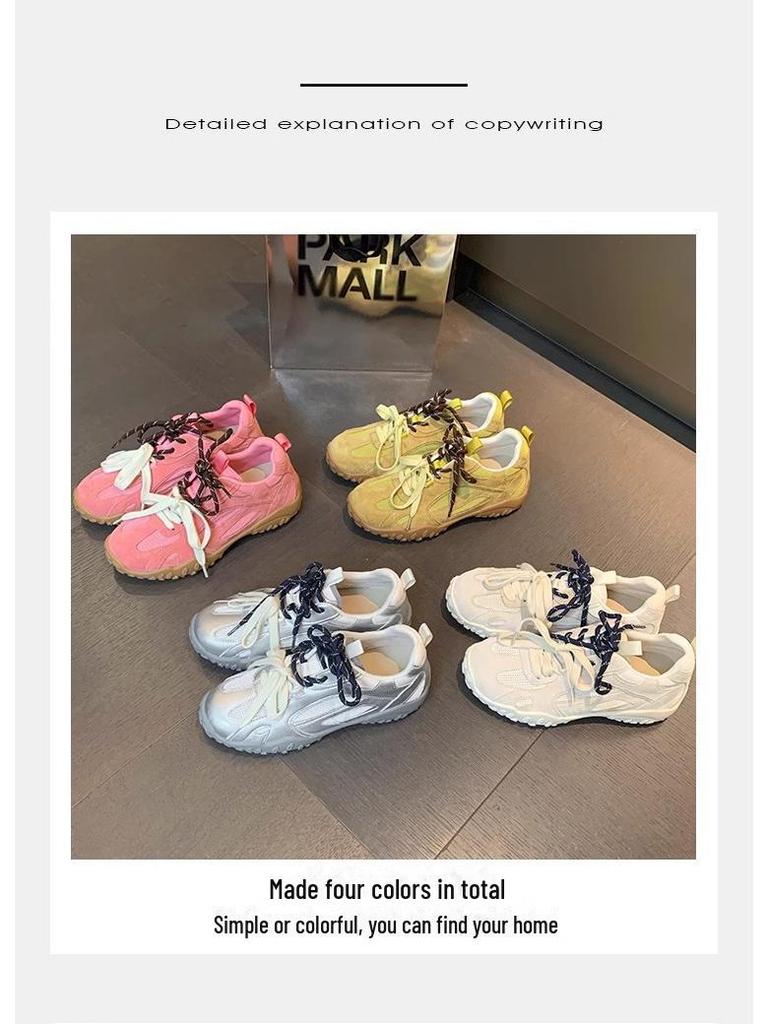 Grape Mom's Summer Style Elevated Soft Bottom Mesh Sneakers