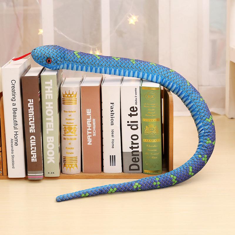Плюшевая игрушка-змея для симуляции Python с Amazon, кукла-обманка, большая змея, маппет, мягкая тряпичная кукла