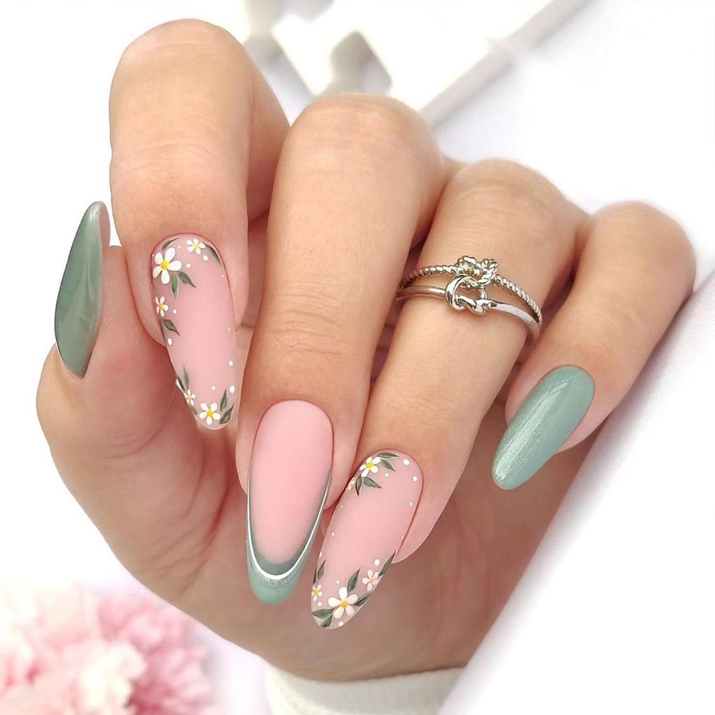 Европейские и американские градиентные персиковые балетные типсы для коротких ногтей