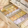 10/15 Grids Underwear Storage Box with Cover Wardrobe Storage Box Panties Socks Organizer  for Home