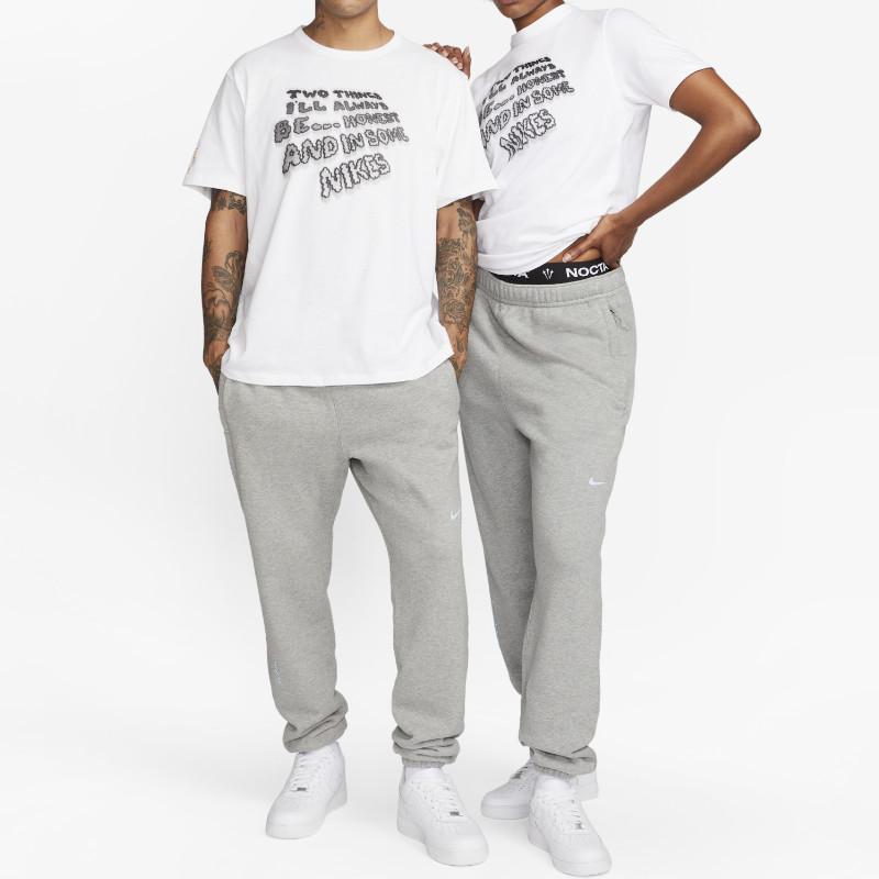 Nike × Футболка унисекс с круглым вырезом и короткими рукавами из коллекции Drake Nocta Collection, белые топы DO2837-100