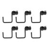 6PCS L Track Hook Double Stud Tie Down Fitting Carbon Steel for Truck Bed Trailer Cargo Control Pickup RV ATV