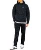 Combat Genuine Jersey Tracksuit Setup Top and Bottom Set Unisex [Adidas Sports] TR-74 Men's (XL, Black/Black)