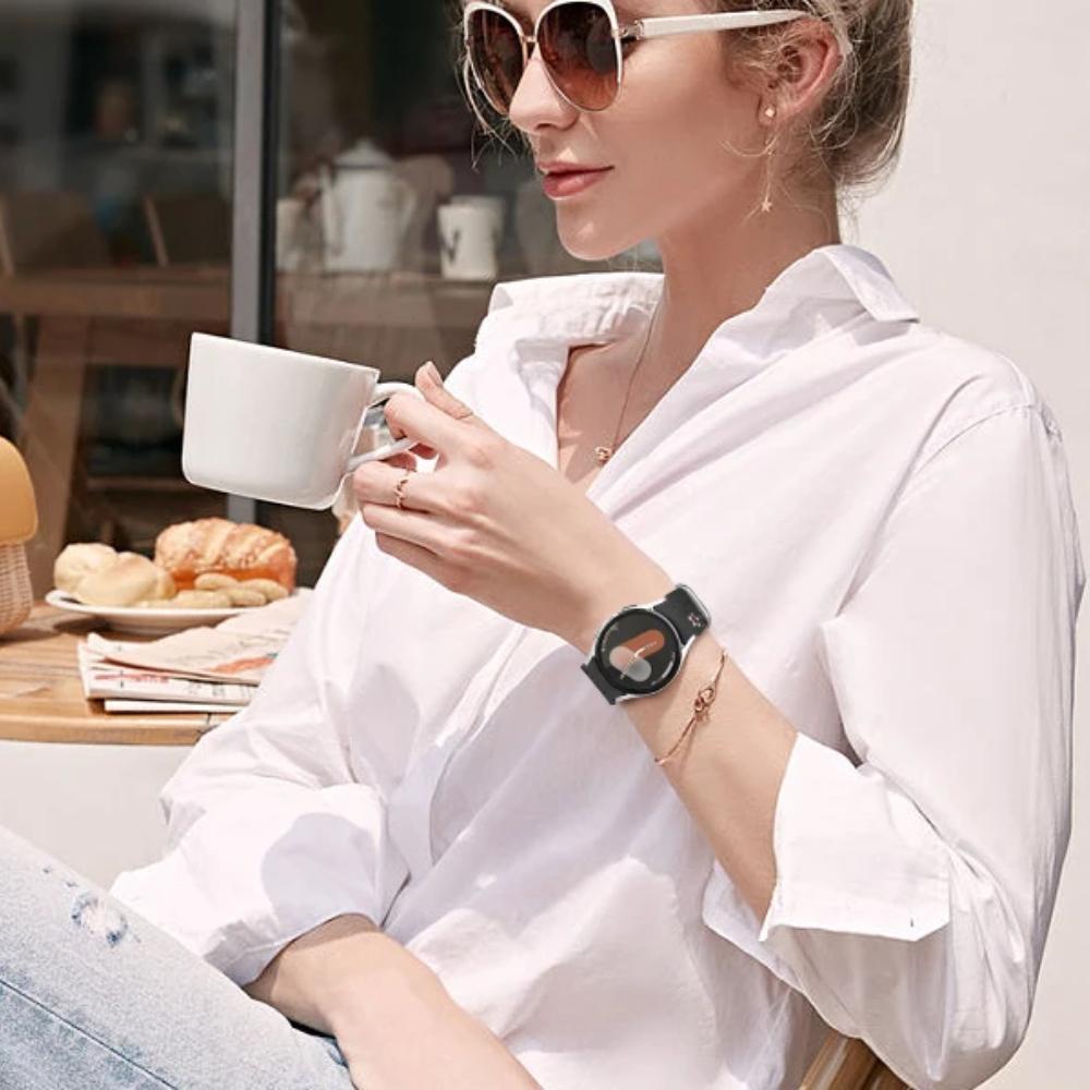 Engraved Silicone Strap For Samsung Galaxy Watch 7 FE/6 4 Classic/5 Pro 45 No Gaps Sport Bracelet Galaxy Watch 7 Band 44mm 40mm