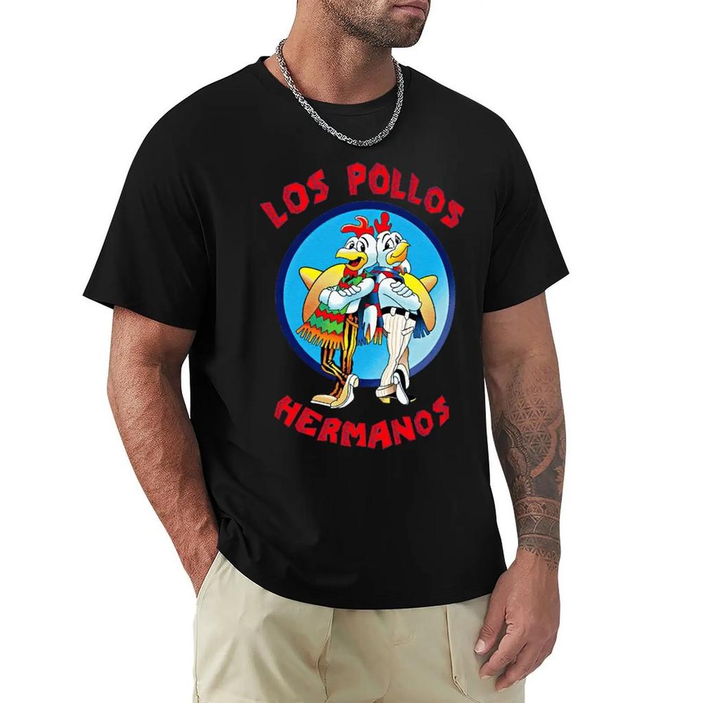 Los Pollos Hermanos Cool And Funny Short Sleeved Casual Fashion Cotton T-shirt Tee Shirts