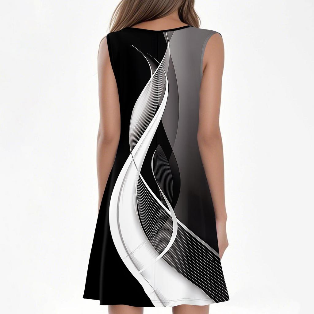 Женские летние платья с круглым вырезом, плиссировкой спереди, без рукавов, карманами, сарафаном, повседневным платьем