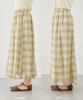 Rope Picnic Sheer Check Skirt for Women GDC16190 Chromine MT (01)