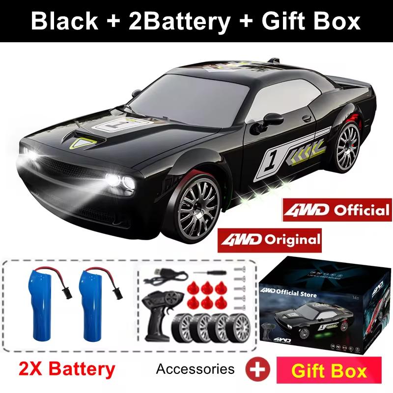 Новый 1:20 RC CAR со светодиодной подсветкой 4WD 2.4G AE86 Drift Cars Professional Racing Toys GTR Model for Children Toys Gifts