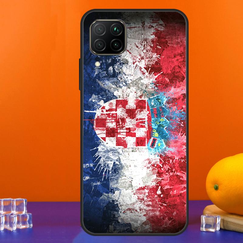 Флаг Хорватии Для Huawei Nova 12s 12i 11i 5T 9 10 SE Y91 Y90 Y60 Y70 Y72 Y61 P60 Pro P20 P40 P30 Lite Чехол