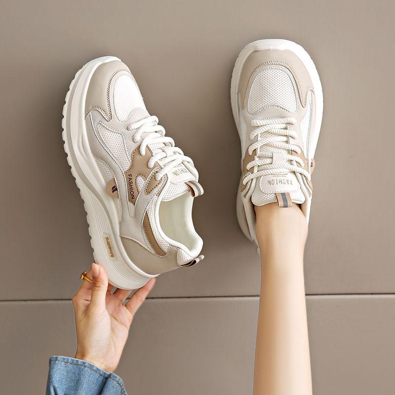 Sneakers Women's New Spring and Autumn Shock Absorption Running Lightweight Soft Sole Ultra-light Non-slip Dad Shoes