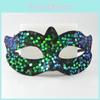 Pvc Glitter Mini Mask With Semihandmade Craft For Halloween Costumes And Parties