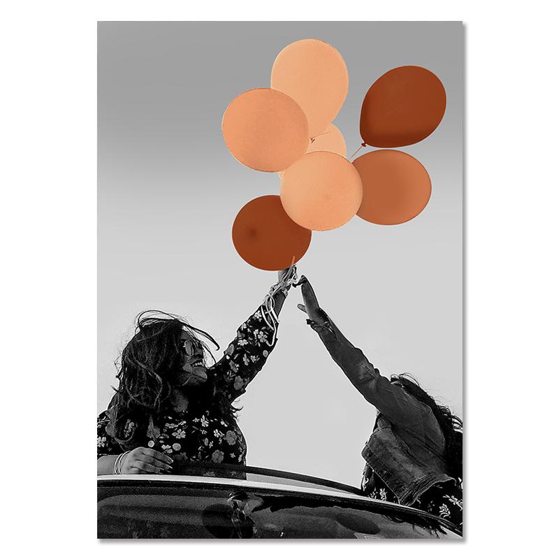 Современная мода Эйфелева башня холст картина пейзаж колесо обозрения воздушный шар настенные художественные постеры трамвайная дорога фотографии Декор в гостиную