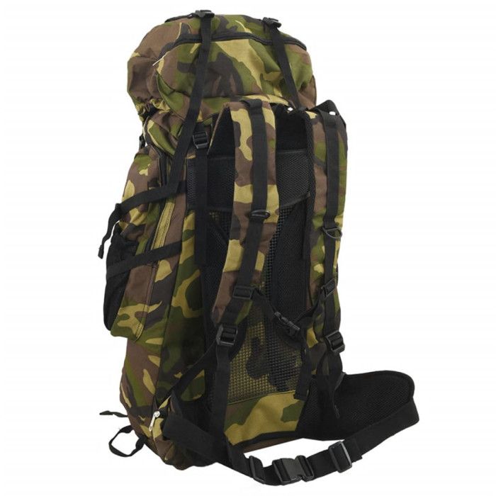 Green Camouflage Hiking Backpack 80 L Oxford Fabric