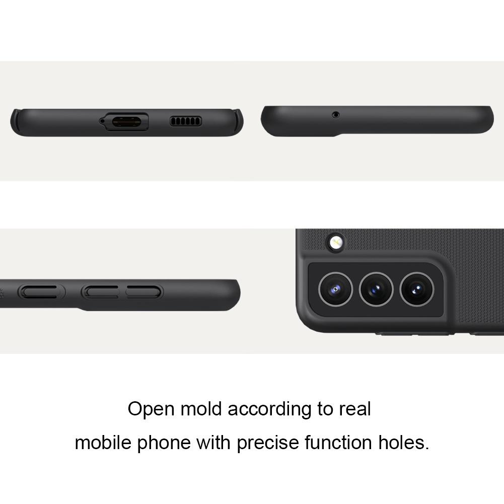 NILLKIN Роскошный чехол для телефона Samsung Galaxy S21 FE 2021 из жесткого ПК с противоударным суперматовым экраном