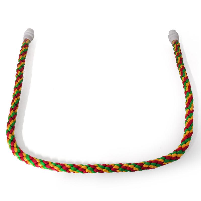 Красочная хлопковая веревка для попугая, подставка для тренировки, стоячие игрушки, клетка для птиц, аксессуары для хомяка