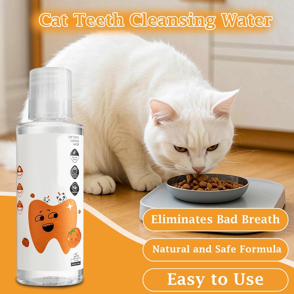 200 мл Ополаскиватель для полости рта для домашних животных, Вода для чистки зубов кошек и собак, Мягкая гигиена полости рта, Вода для домашних животных